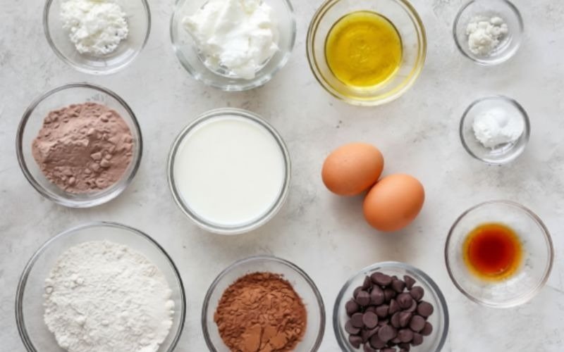 Ingredients of Fudgy Protein Brownie Recipe