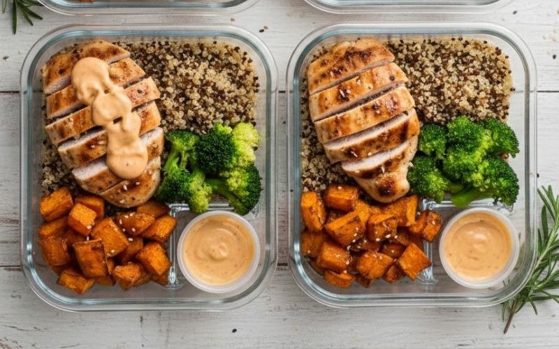 Chicken & Sweet Potato Meal Prep Bowls